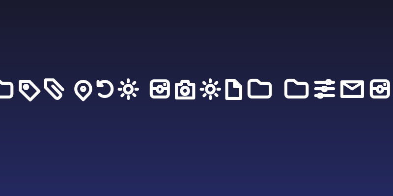 Arista Pro Icons SemiBold Social Header