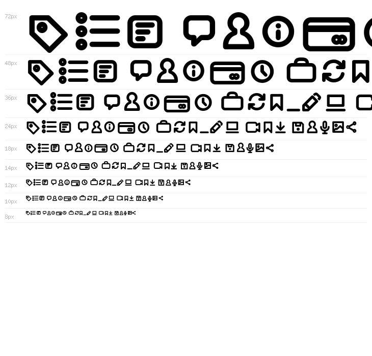 Arista Pro Icons SemiBold Waterfall