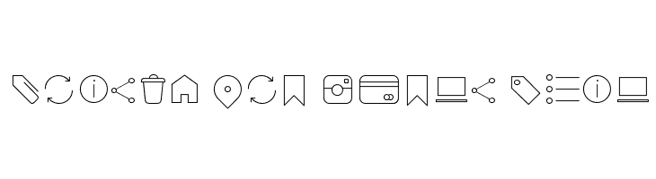 Arista Pro Icons Thin  Frei Schriftart Herunterladen