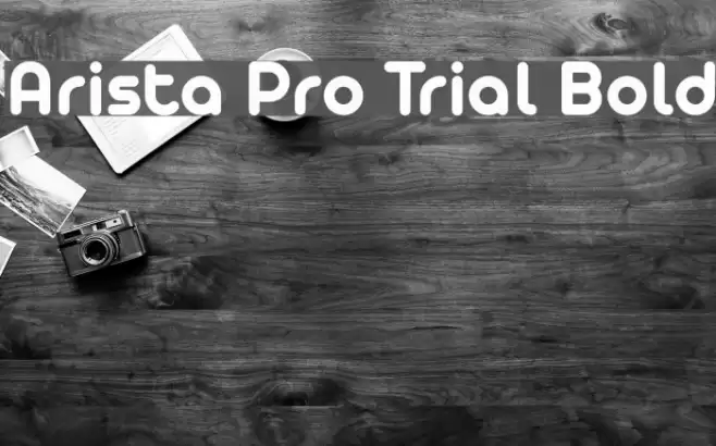 Arista Pro Trial Bold Font examples
