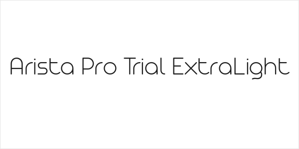 Arista Pro Trial ExtraLight Logo