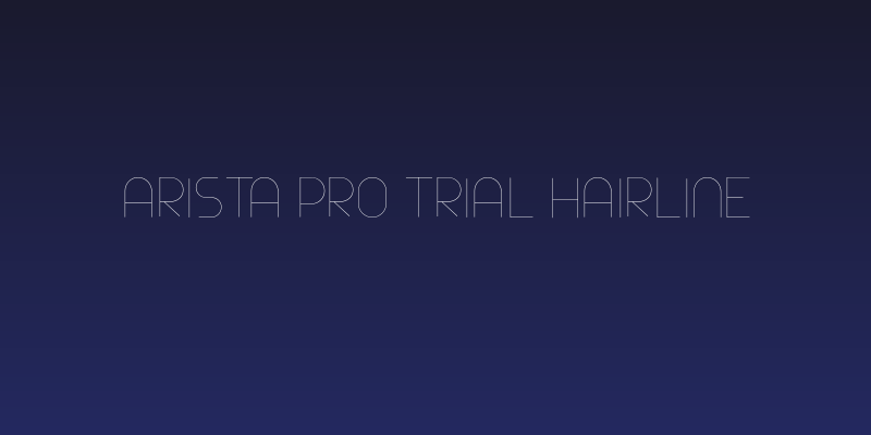 Arista Pro Trial Hairline Social Header