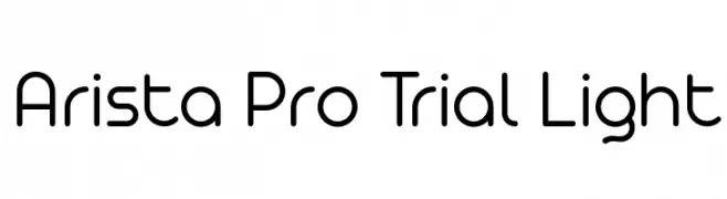Arista Pro Trial Light  フリーフォントのダウンロード