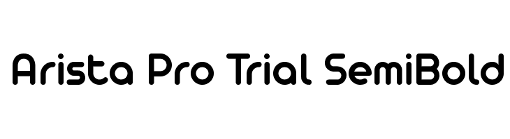 Arista Pro Trial SemiBold  les polices de caractères gratuit tlcharger