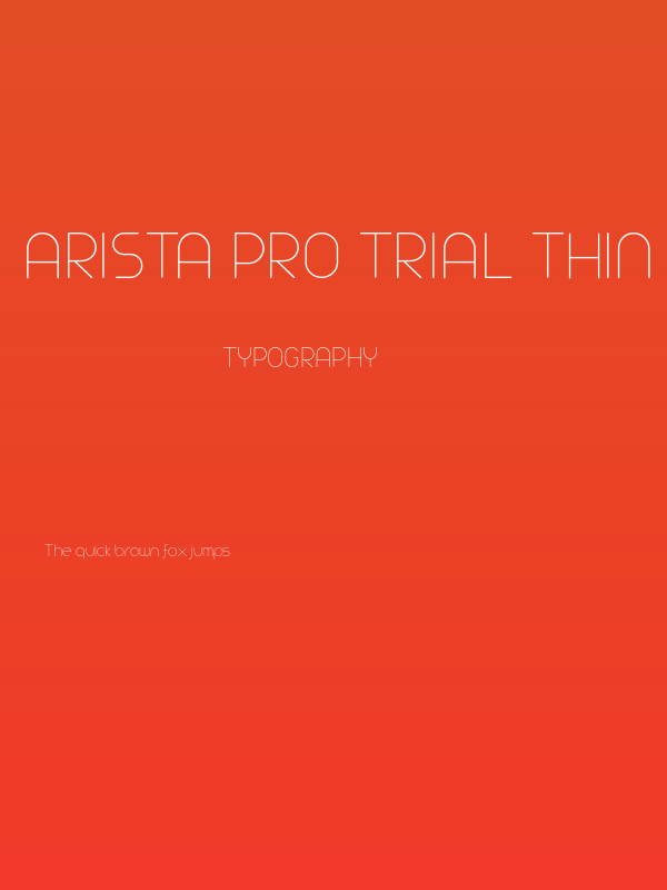 Arista Pro Trial Thin Poster