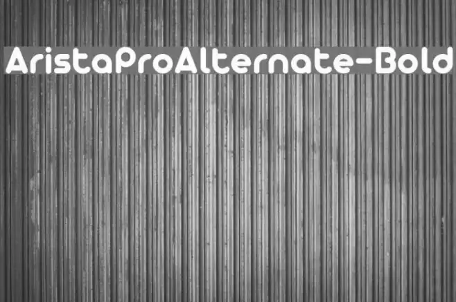 AristaProAlternate-Bold Example 2