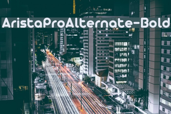AristaProAlternate-Bold Font examples