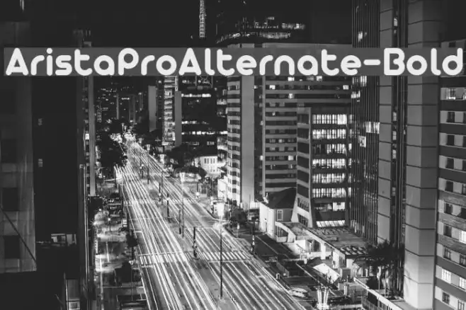 AristaProAlternate-Bold Example 3