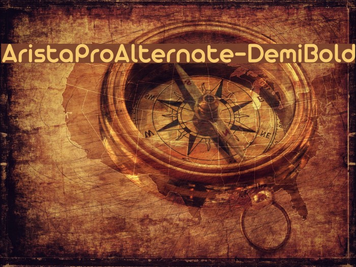 AristaProAlternate-DemiBold Font examples