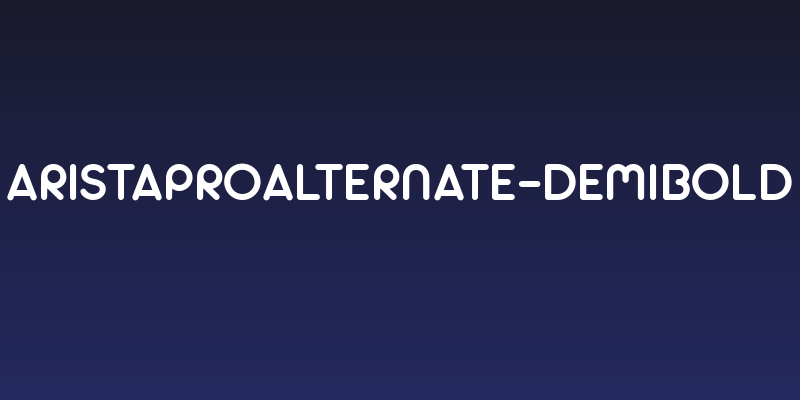 AristaProAlternate-DemiBold Social Header