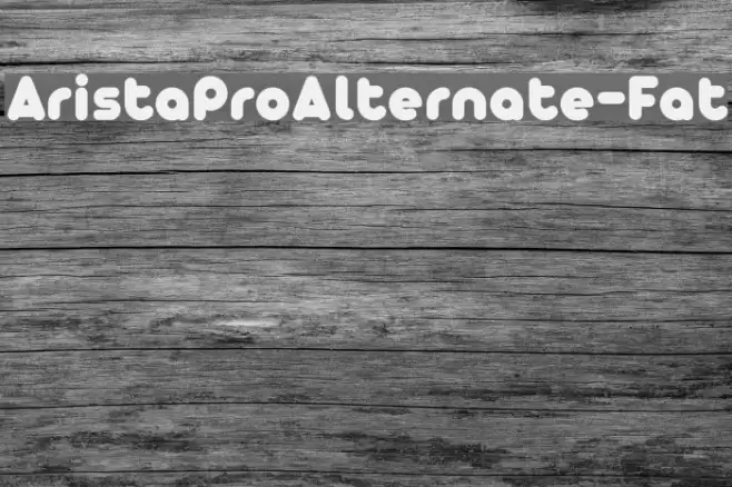 AristaProAlternate-Fat Font examples
