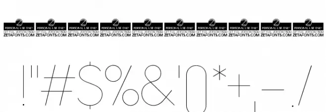 AristaProAlternate-UltraLight Font OTHER CHARS