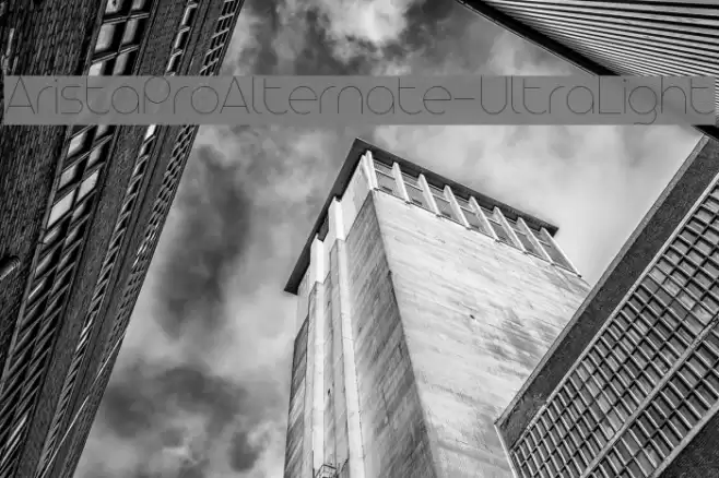 AristaProAlternate-UltraLight Font examples