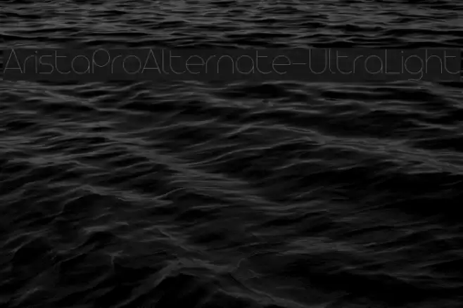 AristaProAlternate-UltraLight Font examples