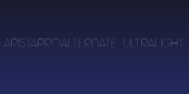 AristaProAlternate-UltraLight Social Header