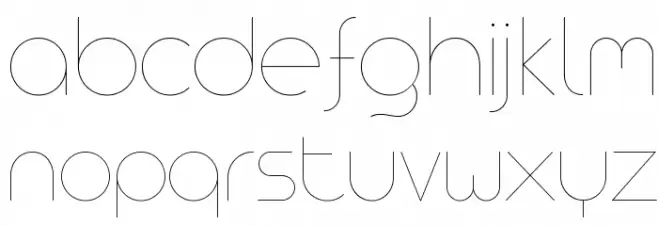 AristaProAlternate-UltraLight 字体 小写