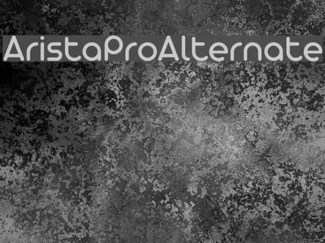 AristaProAlternate Font examples