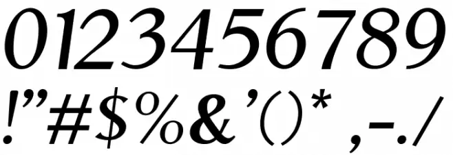Aristocrat Oblique Font OTHER CHARS