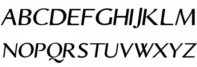 Aristocrat Oblique Schriftart Groß