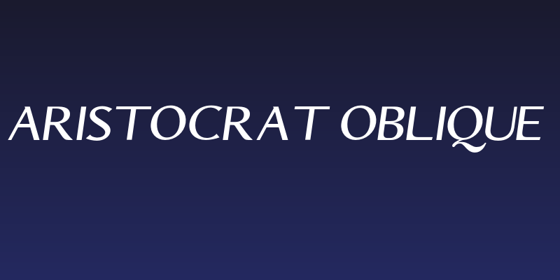 Aristocrat Oblique Social Header