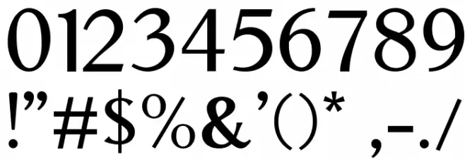 Aristocrat Font OTHER CHARS