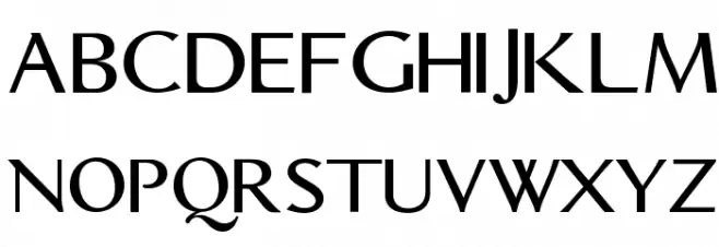 Aristocrat Schriftart Groß