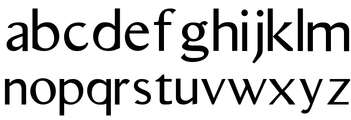 Aristocrat Font LOWERCASE