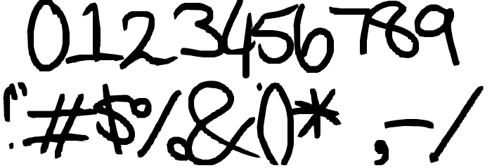 Aristocratically Cheap Font OTHER CHARS