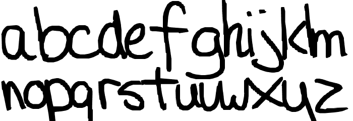 Aristocratically Cheap Font LOWERCASE