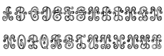 Aristogramos Chernow Font LOWERCASE