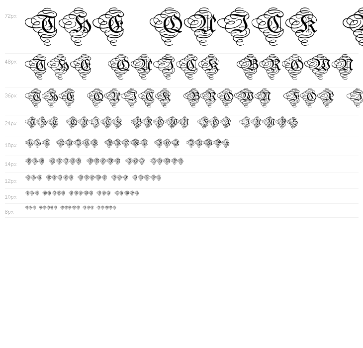 AristokratZierbuchstaben Waterfall