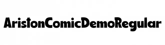 Ariston Comic Demo Regular  لخطوط تنزيل