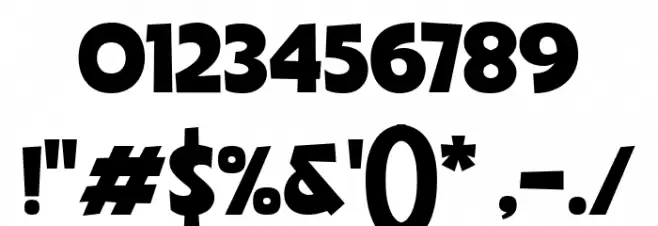 Ariston Comic Demo Regular Font OTHER CHARS