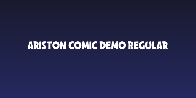 Ariston Comic Demo Regular Social Header