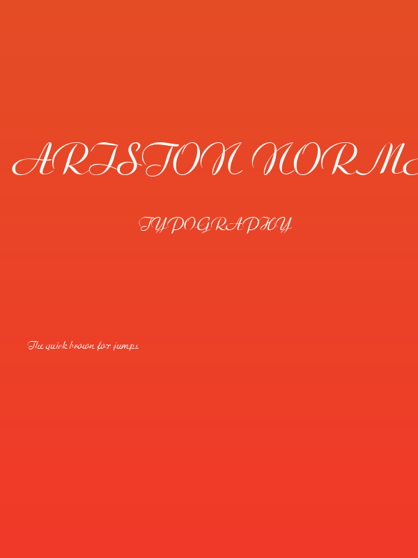 Ariston Normal Poster