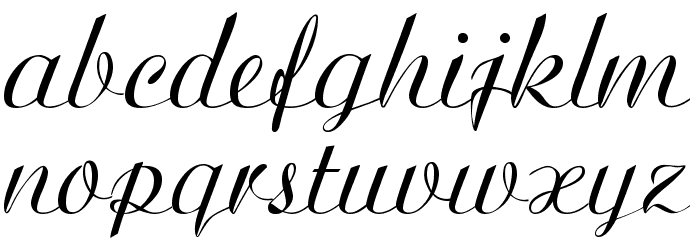 Ariston Normal Font LOWERCASE
