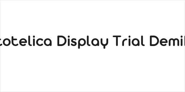 Aristotelica Display Trial DemiBold Logo