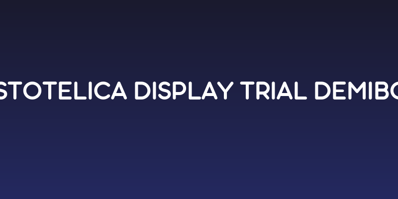 Aristotelica Display Trial DemiBold Social Header