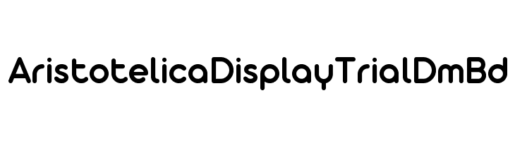 Aristotelica Display Trial DmBd Font