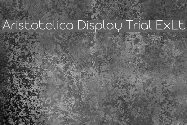 Aristotelica Display Trial ExLt Font examples
