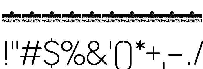 Aristotelica Display Trial ExtraLight Font OTHER CHARS