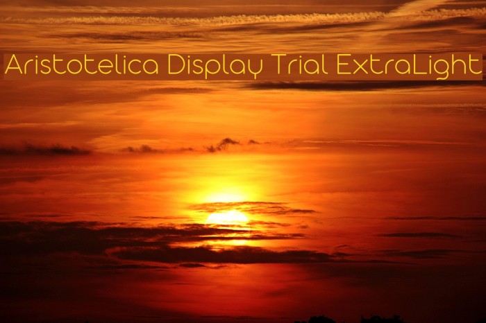 Aristotelica Display Trial ExtraLight Font examples