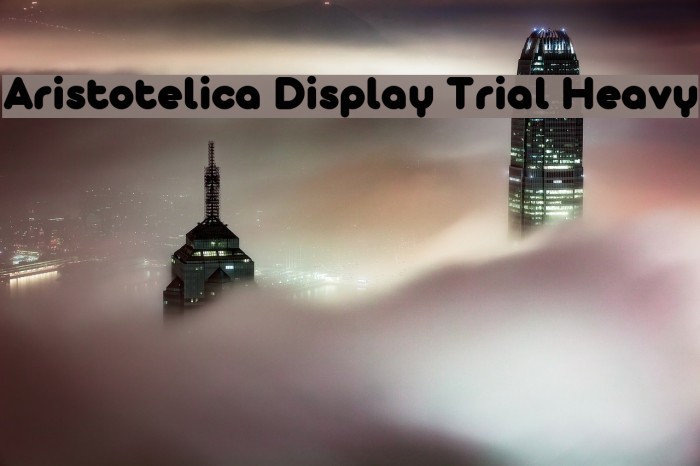 Aristotelica Display Trial Heavy Font examples