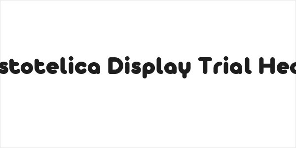 Aristotelica Display Trial Heavy Logo