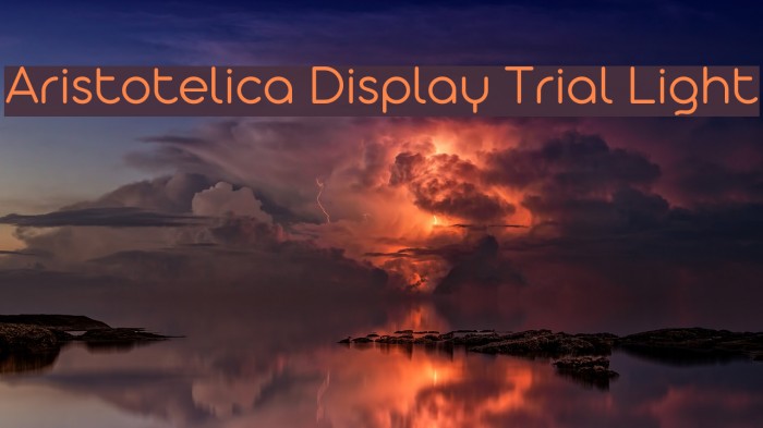 Aristotelica Display Trial Light Font examples