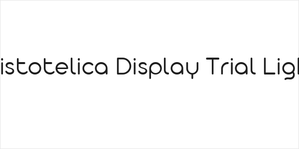 Aristotelica Display Trial Light Logo