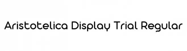 Aristotelica Display Trial Regular  Fuentes Gratis Descargar