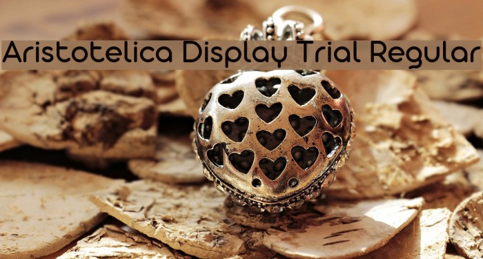 Aristotelica Display Trial Regular Example 2