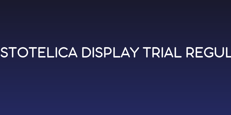 Aristotelica Display Trial Regular Social Header