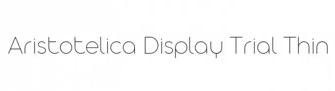 Aristotelica Display Trial Thin  Fuentes Gratis Descargar